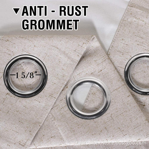 Leinen Blackout Curtains Wärmeisolierte Gardinenvorhänge